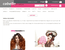 Tablet Screenshot of cabello.nl